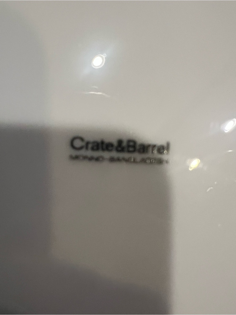 Crate & Barrel Pattern CBL87 Gold Sponge Rim 10" plates 8 plates, holiday - Picture 4 of 4
